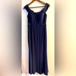 Xscape Midnight Blue Maxi Dress